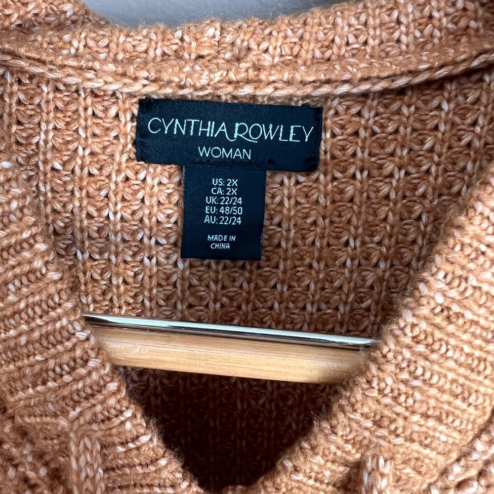 Cynthia Rowley Cottagecore Hooded Knit Sweater - Picture 3 of 4